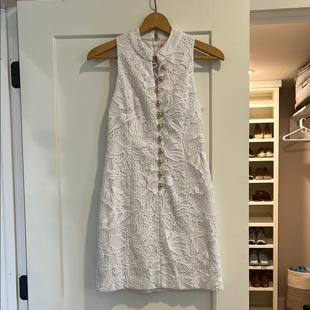 Lilly Pulitzer White Sleeveless Dress